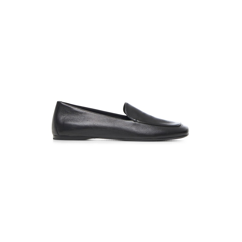 Black nappa leather Monroe loafers