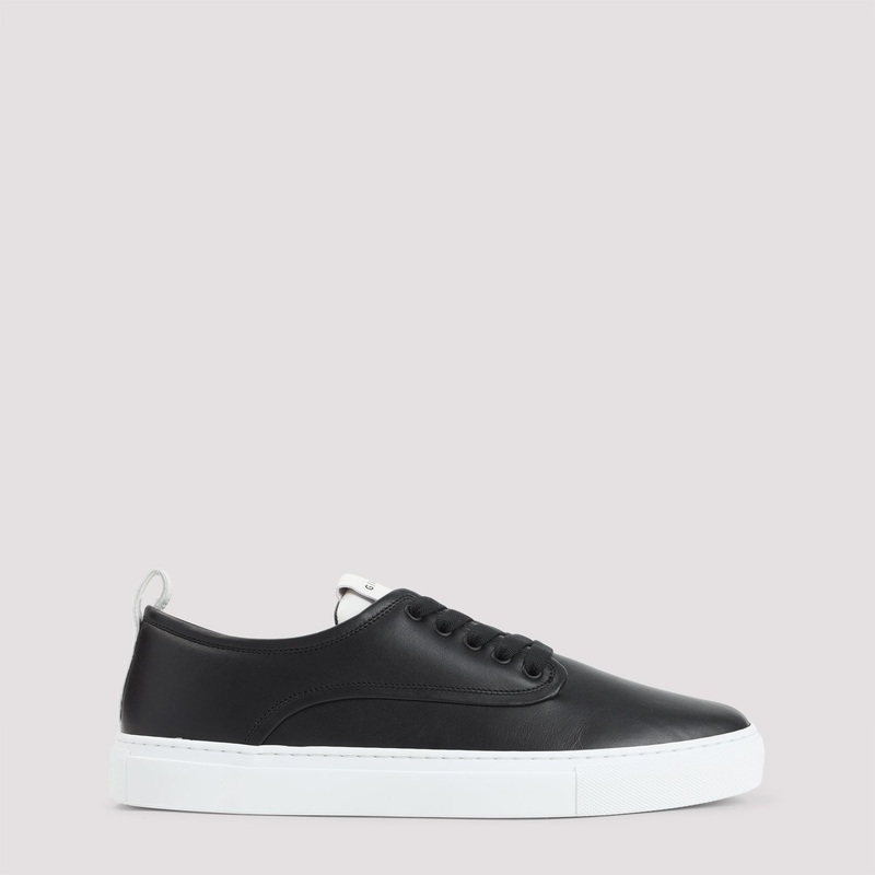 BLACK NEW CITY CALF LEATHER SNEAKERS