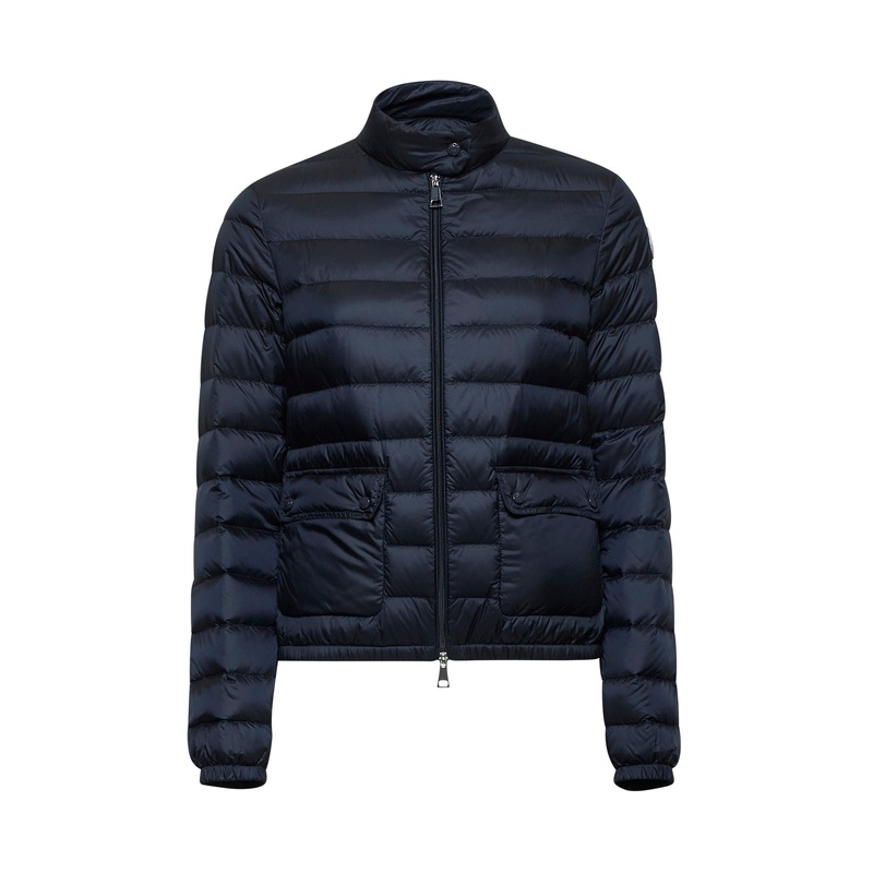 Blue Lans short packable down jacket
