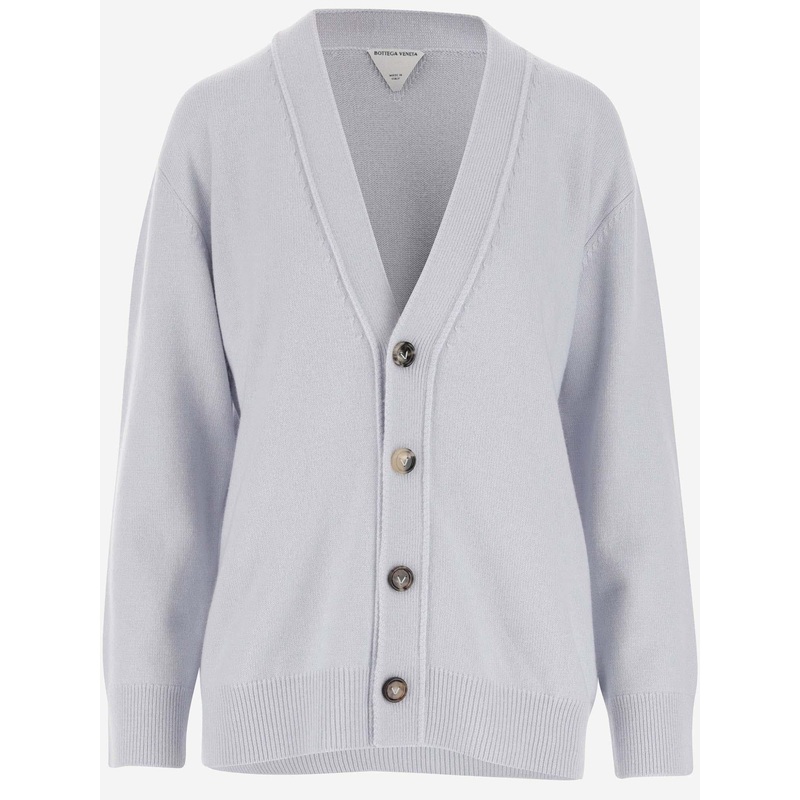 Cashmere Blend V-Neck Cardigan