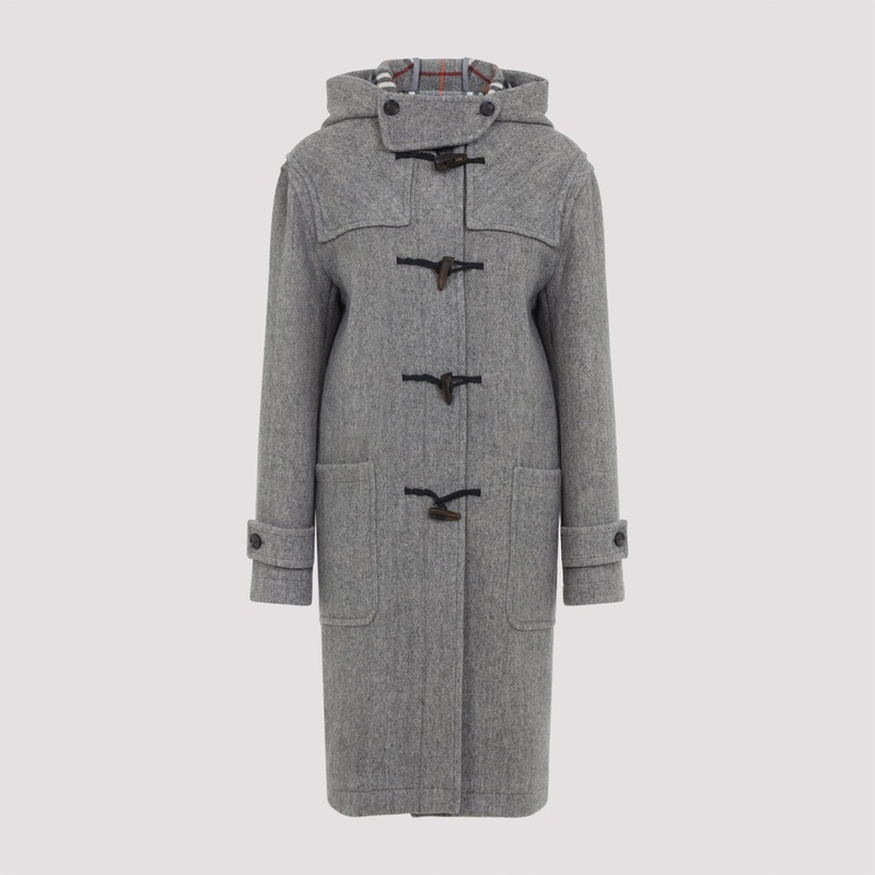GREY WOOL COAT|GREY|8|6
