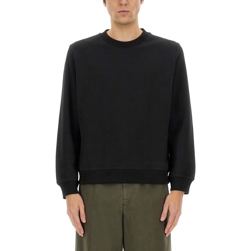 REGULAR FIT SWEATSHIRT|BLACK|S|M|L