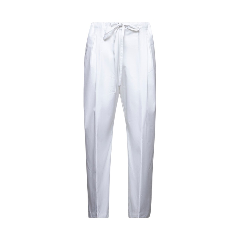 White poplin Trenton trousers|S|M