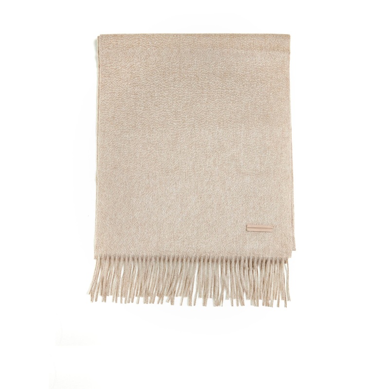 Beige Cashmere Scarf|Beige|PZ