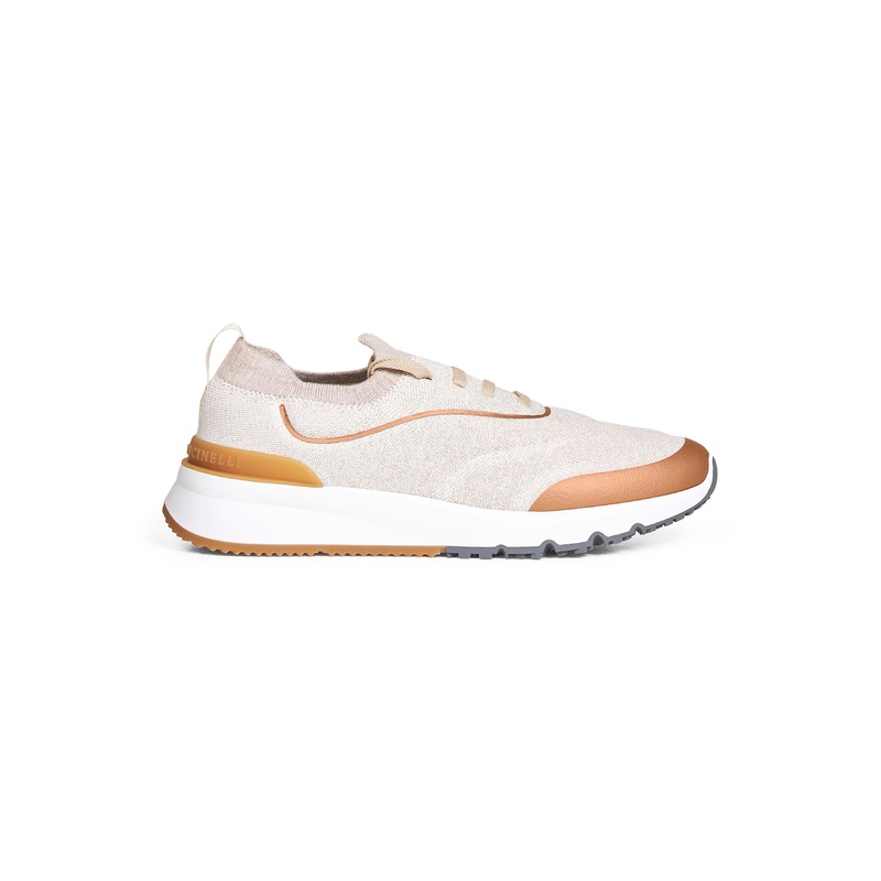 Beige Techno Cotton Runners|Beige|42