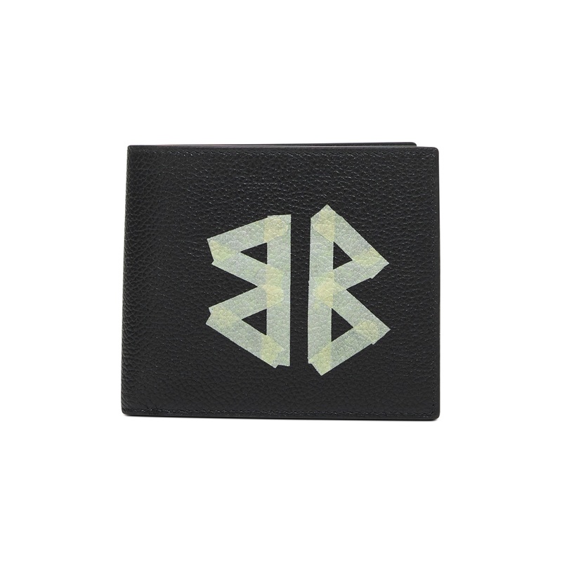 Black Cash Square Folded Wallet