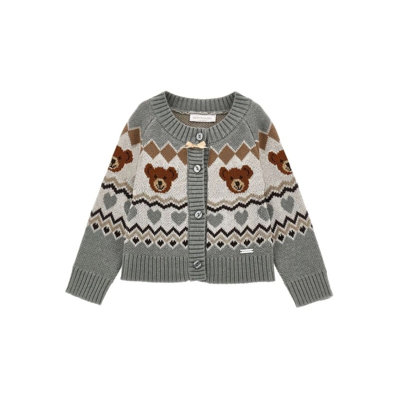 CARDIGAN JAQUARD –  XS convertito in tg 13A