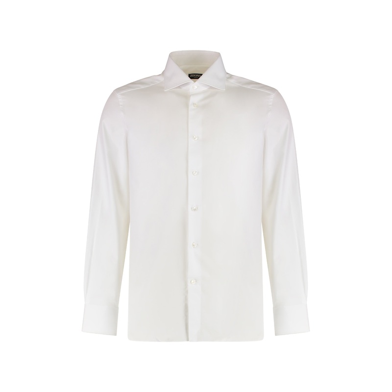 White Cotton Shirt|White|39