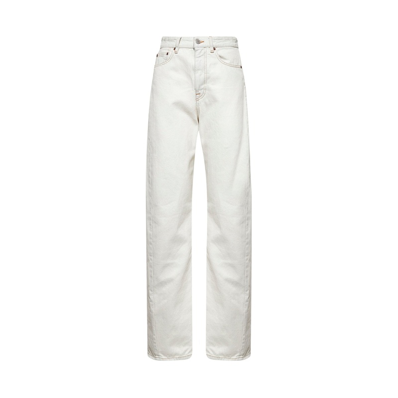 White denim cut-out jeans|25|26|27|28
