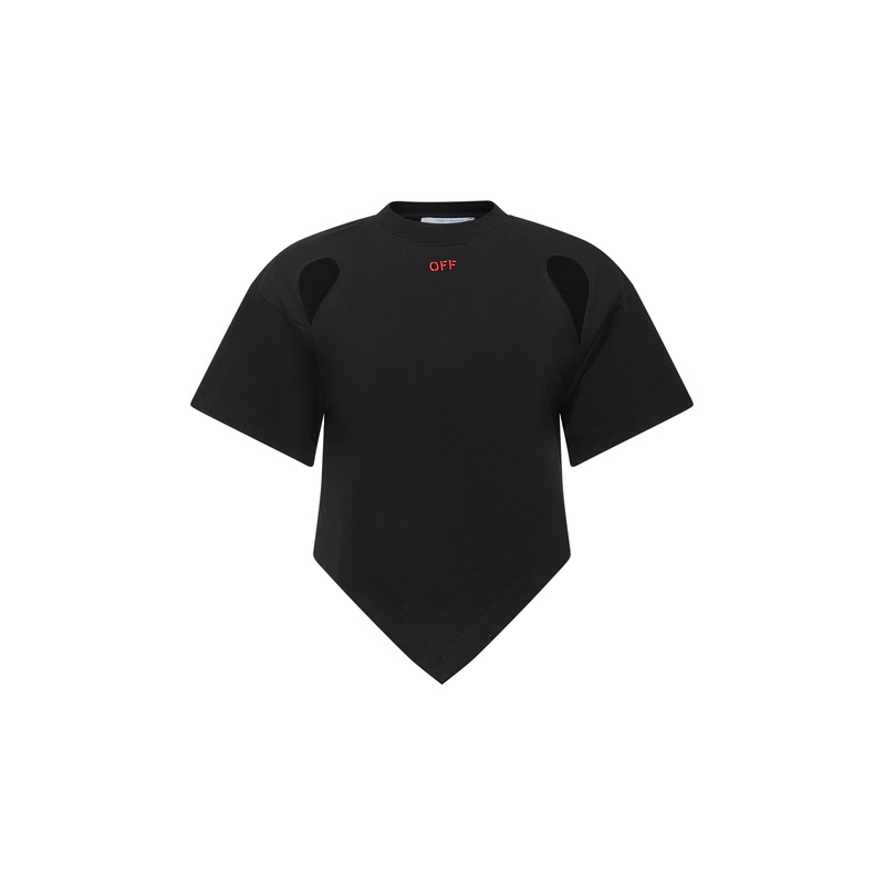 Black jersey Bandana-style T-shirt