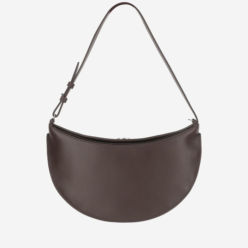Leather Shoulder Bag|Brown|One Size