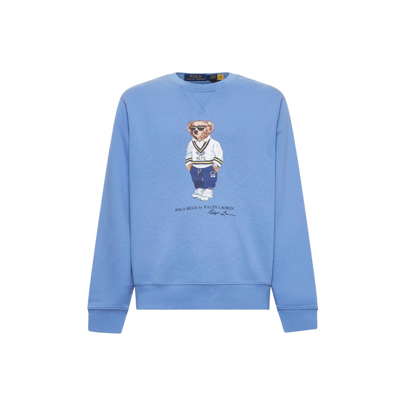 Light blue Polo Bear crewneck sweatshirt