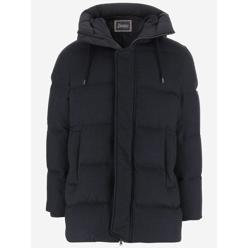 Silk and Cashmere Padded Down Jacket