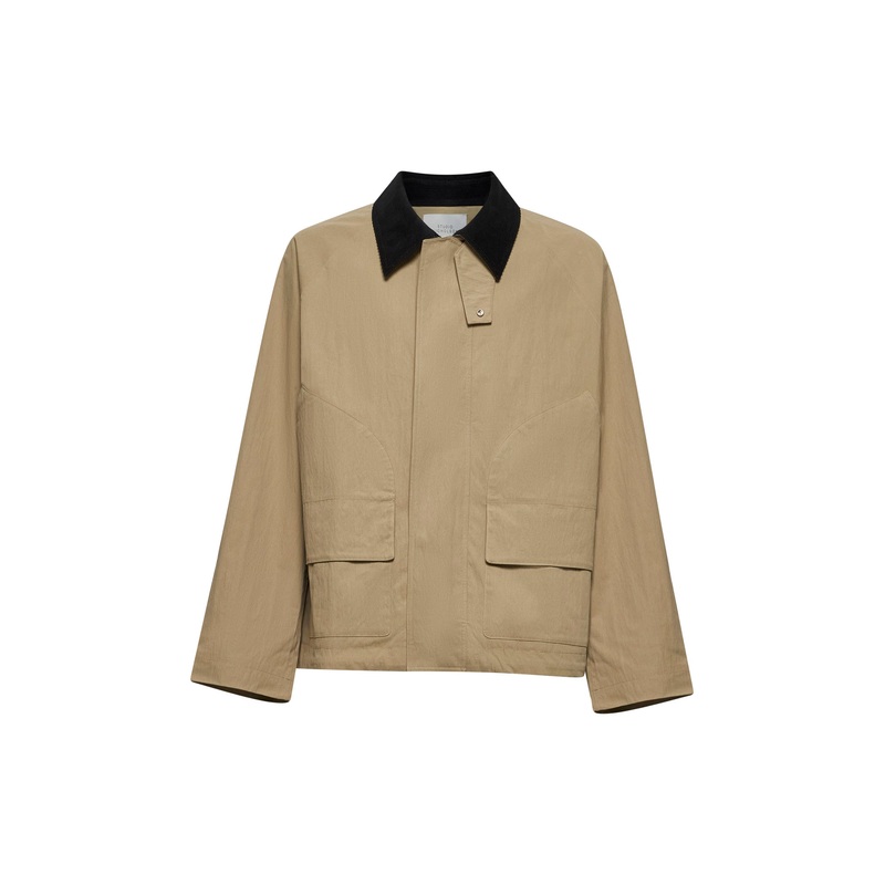 Beige organic cotton blend Towa jacket