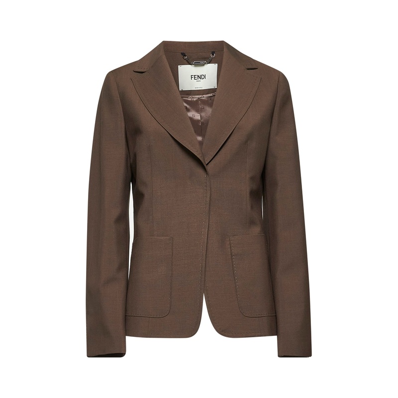 Dark green wool and mohair blazer