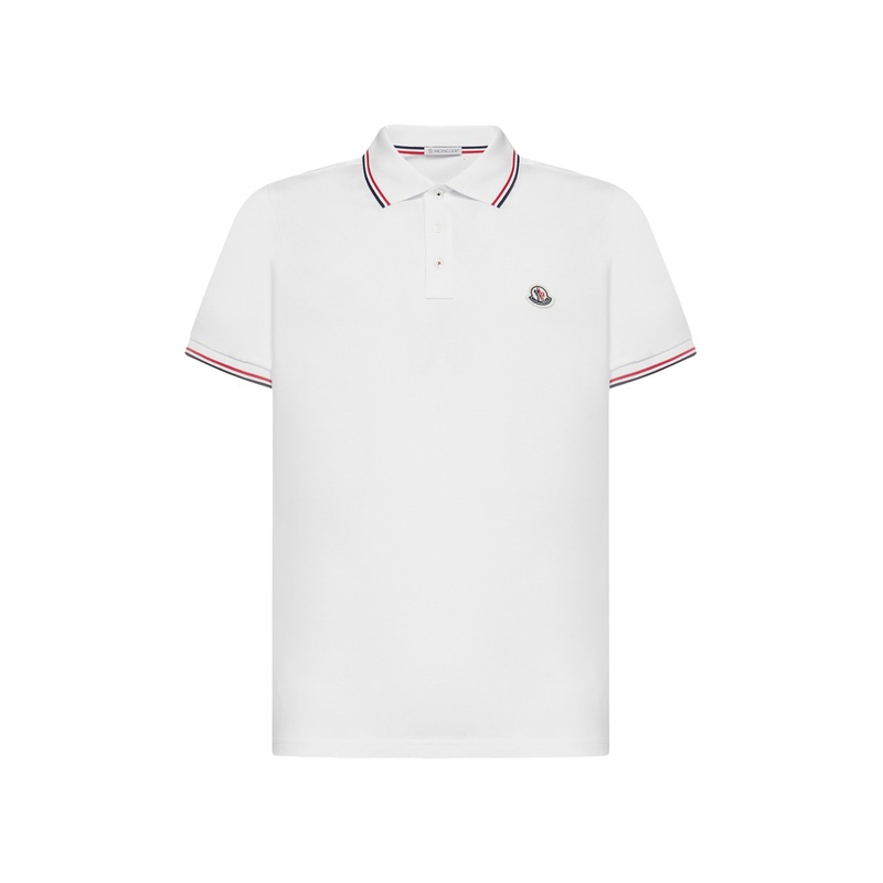 Logo-patch cotton polo shirt|M|L|XL