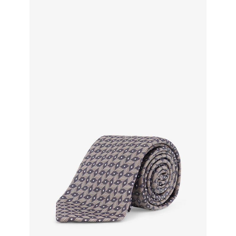 Micro-Pattern Silk Tie|Beige|One Size