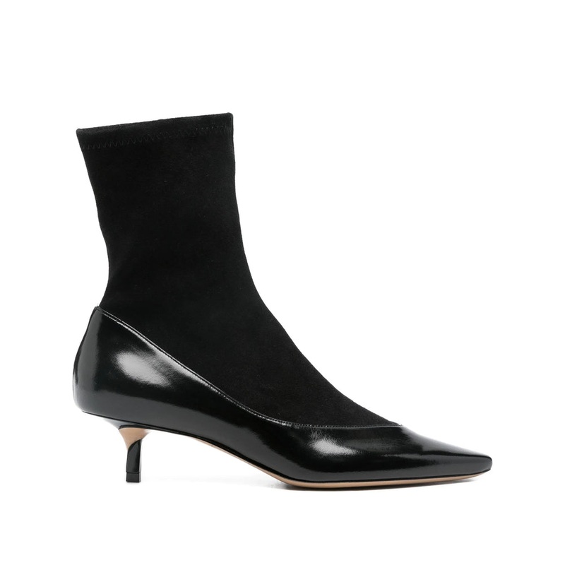 Pointed-Toe Stiletto Boots|Black|41|40|36|38
