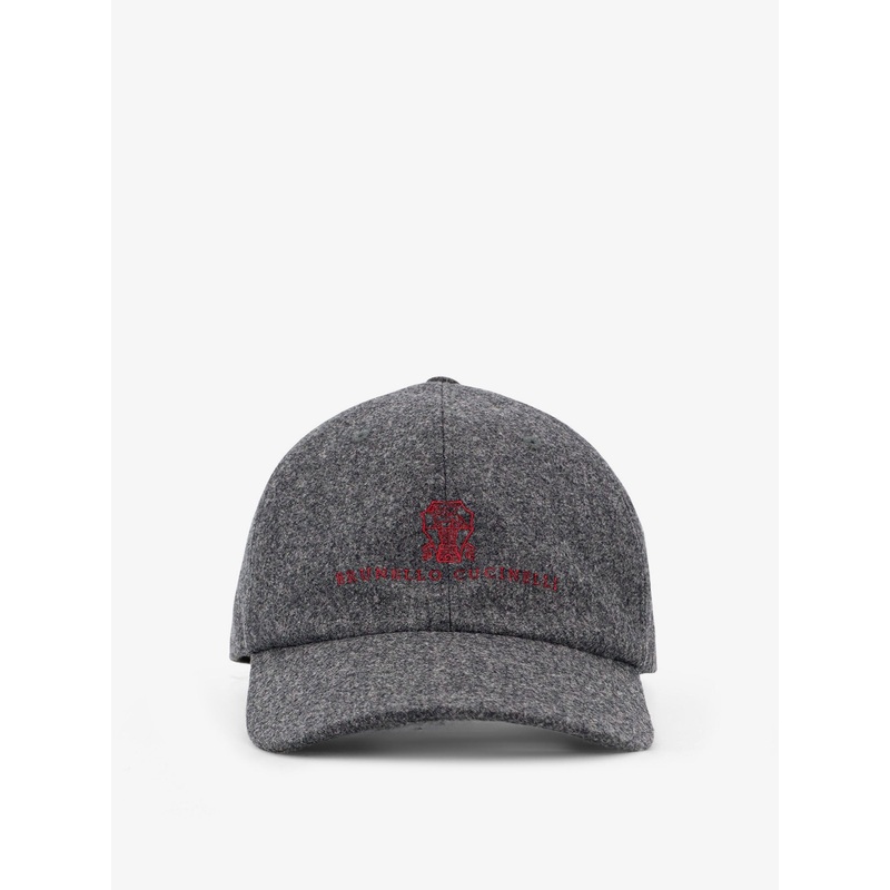 Virgin Wool Visor Hat|Grey|L