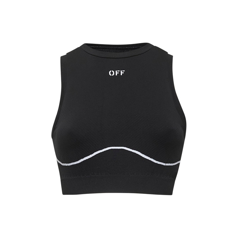 Black seamless activewear top|XS|M