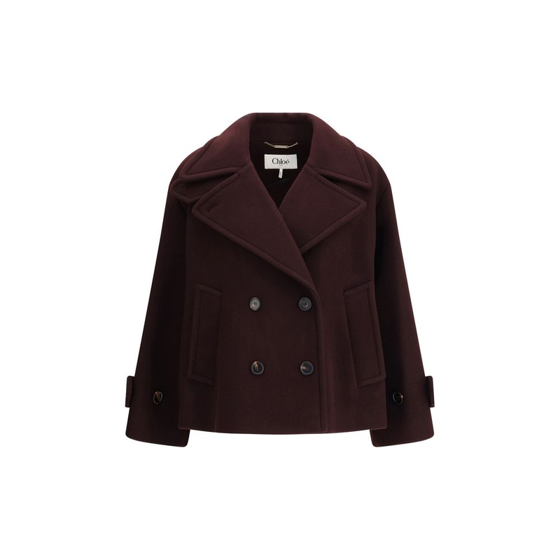 Bordeaux Fleece Wool Coat|IT38 | S