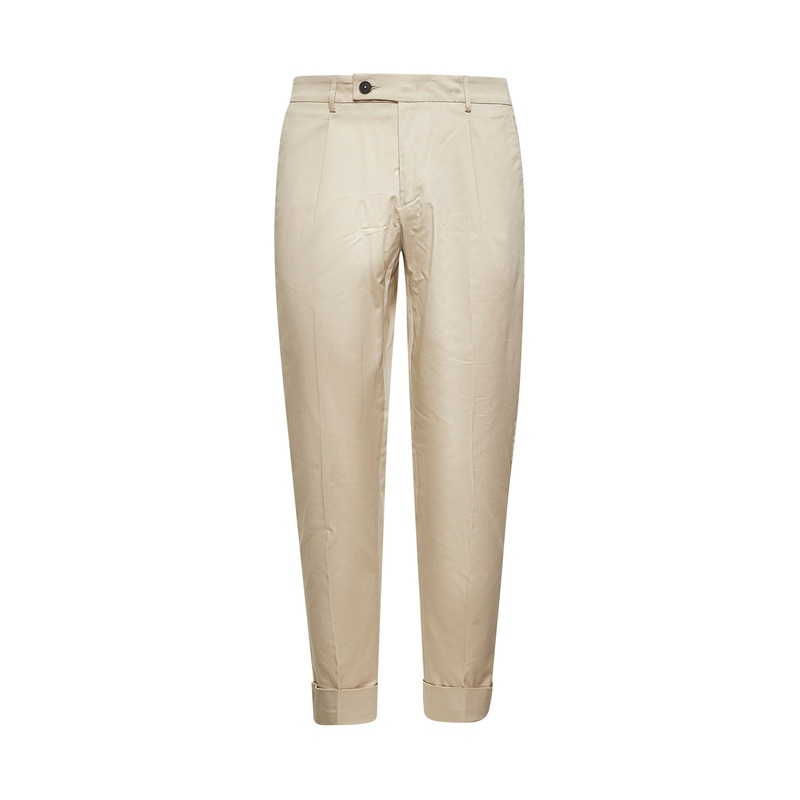 Beige stretch cotton Riviera Elastic trousers