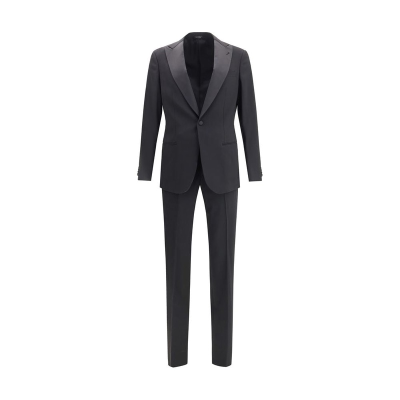 Black Fleece Wool Tuxedo|IT50 | L|IT52 | XL|IT54 | XXL