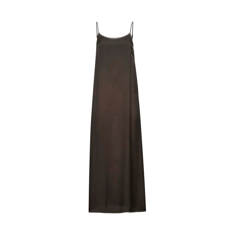 Brown silk Anaya dress|S|M|L