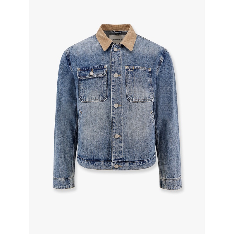 Work Washed Denim Jacket|Blue|L