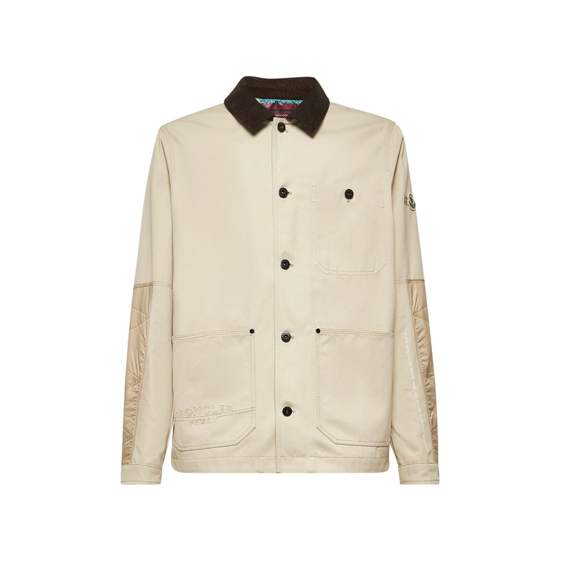 Beige Geike Moncler x FRGMT shirt jacket