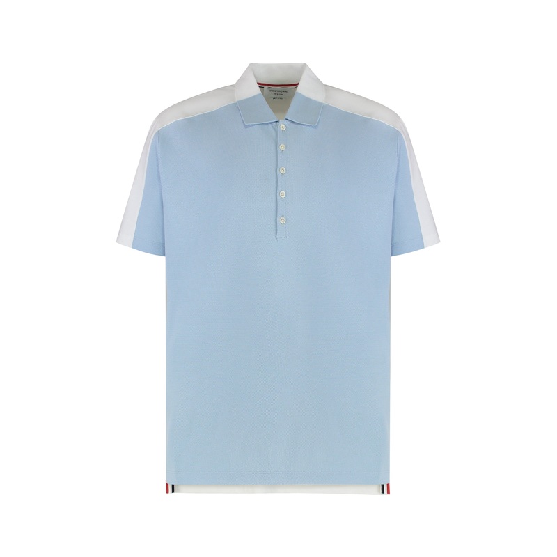 Light Blue Pique Cotton Polo|Light Blue|1|2|3|4|5