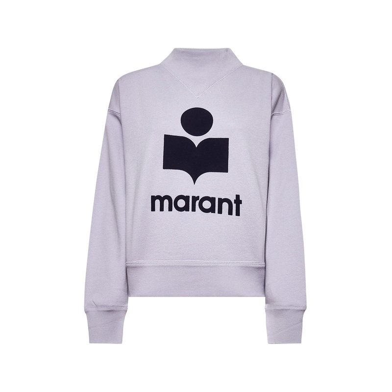 Lilac cotton Moby logo sweatshirt