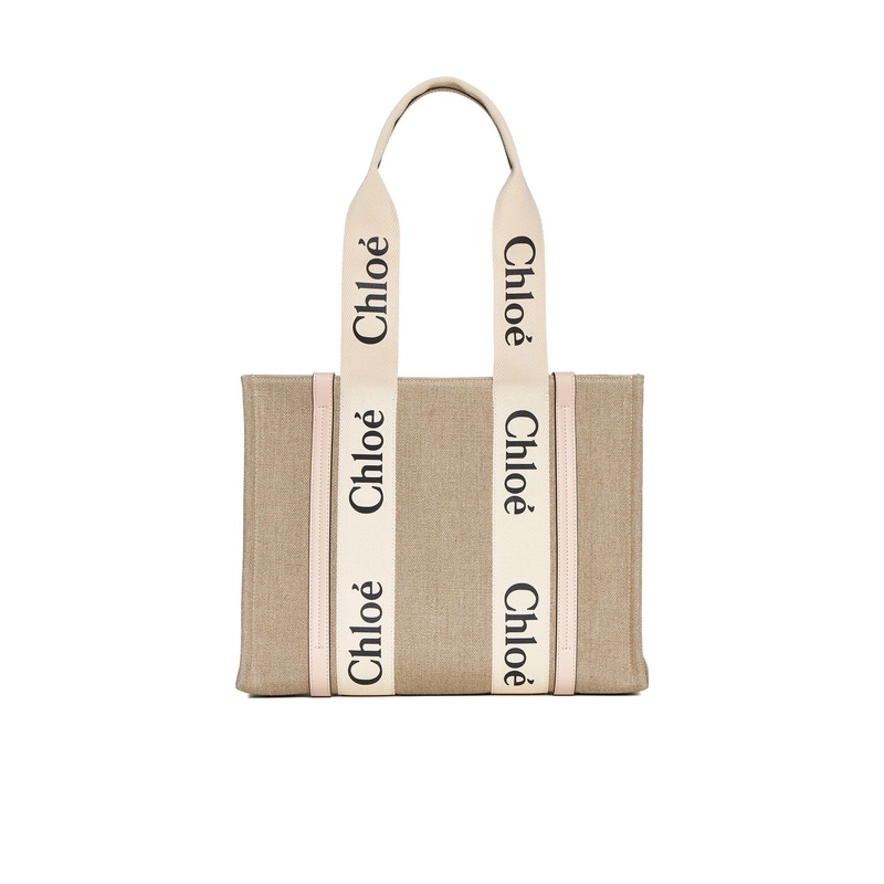 Woody medium linen tote bag|PZ