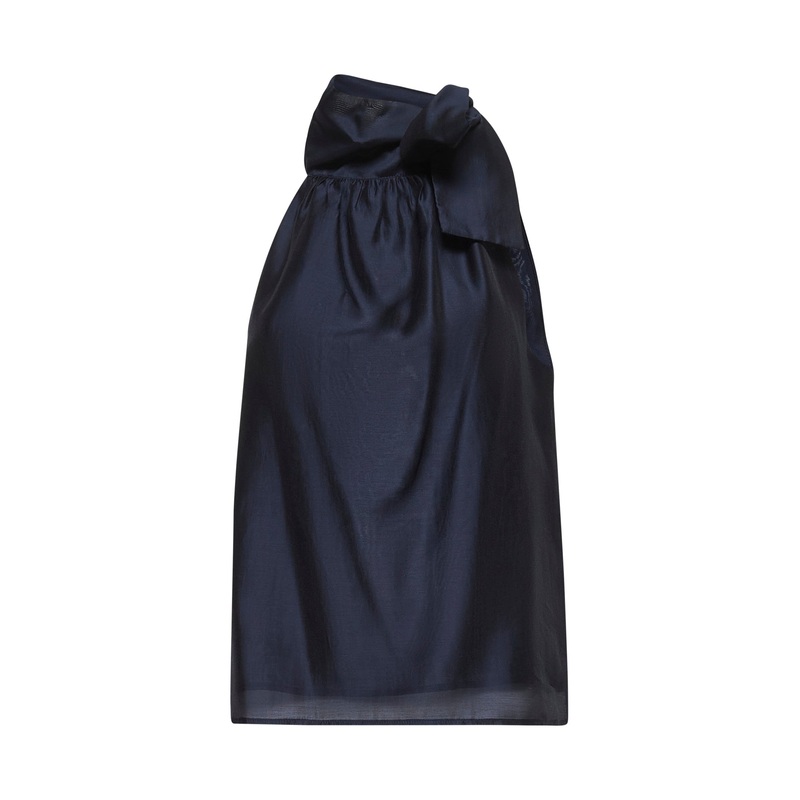 Blue muslin Tundra top|40|42|44|46