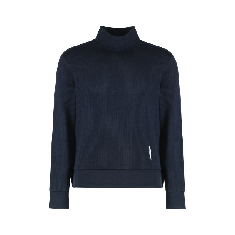 Cashmere Turtleneck Sweater in Dark Blue