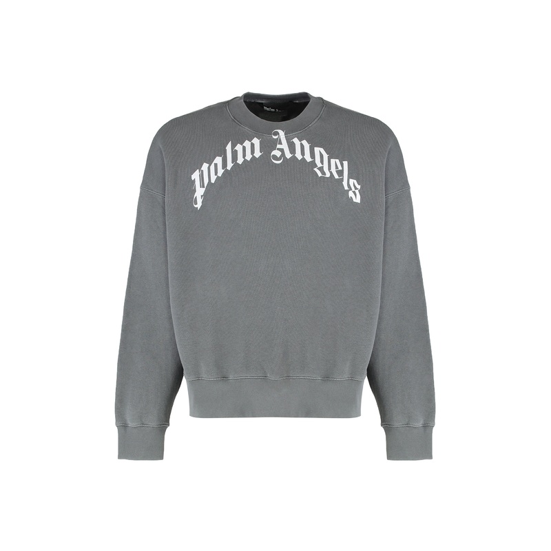 Cotton Sweatshirt with Logo|Grey|XS|S|M|XL|XXL
