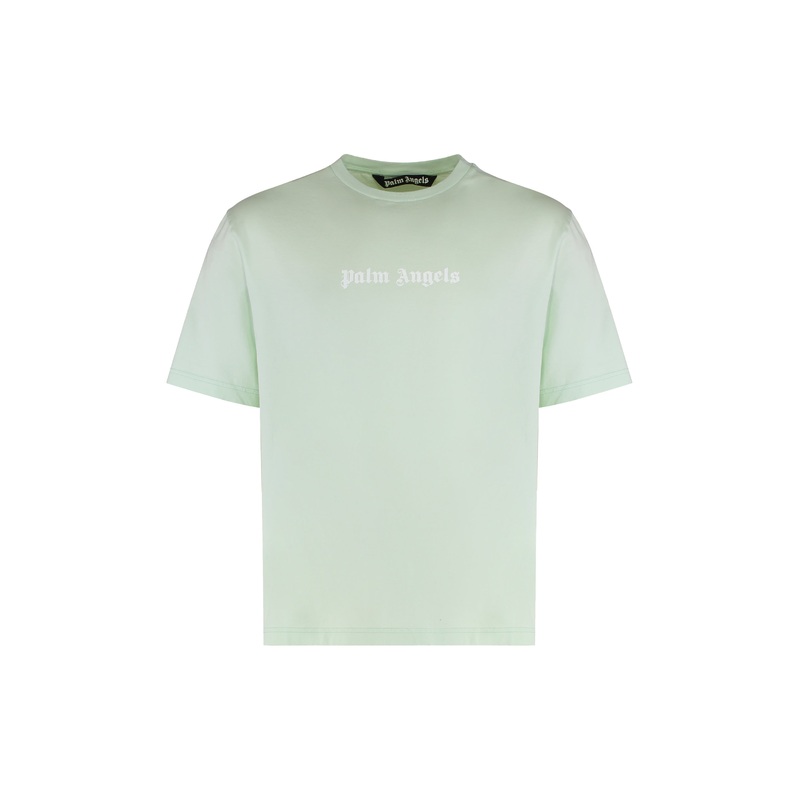 Cotton T-Shirt with Logo|Green|XS|S|M|L|XL|XXL