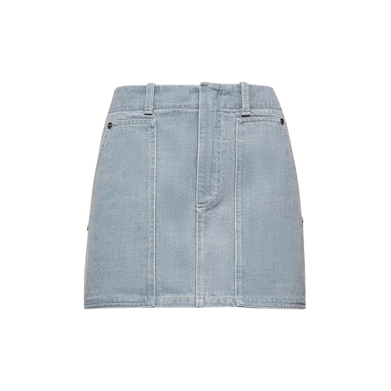 Light blue denim miniskirt|38|40|42