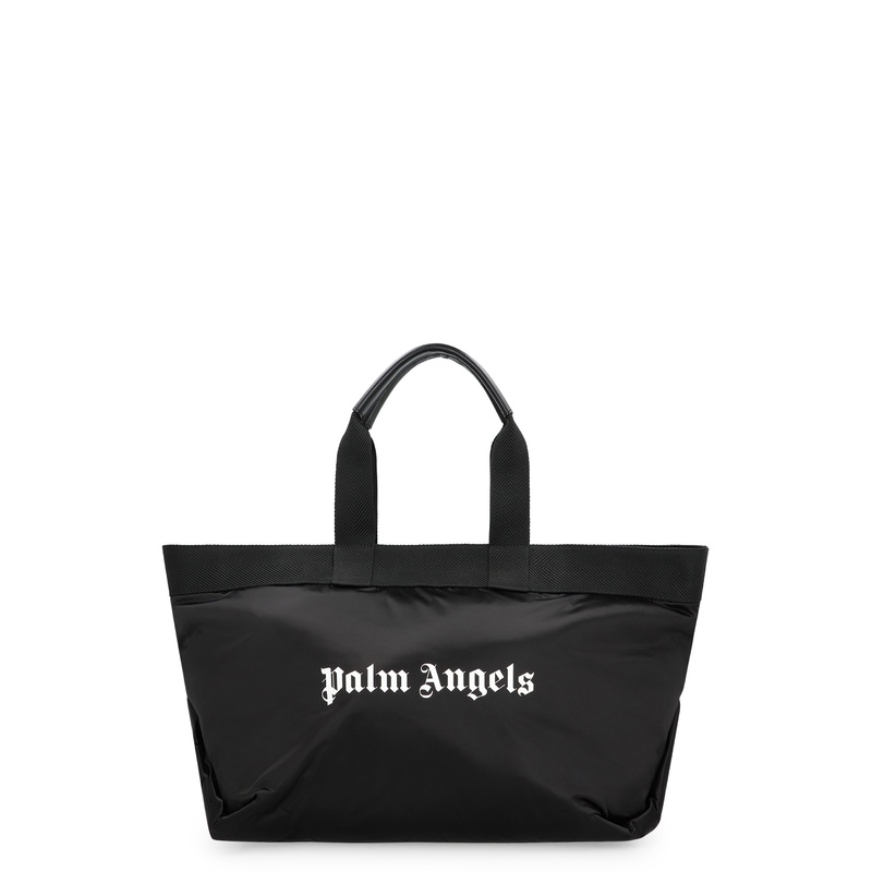 Nylon Tote Bag with Logo Print
