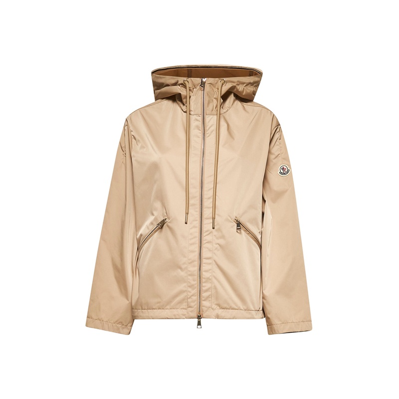 Beige Cassiopea hooded jacket|0|1|2|3