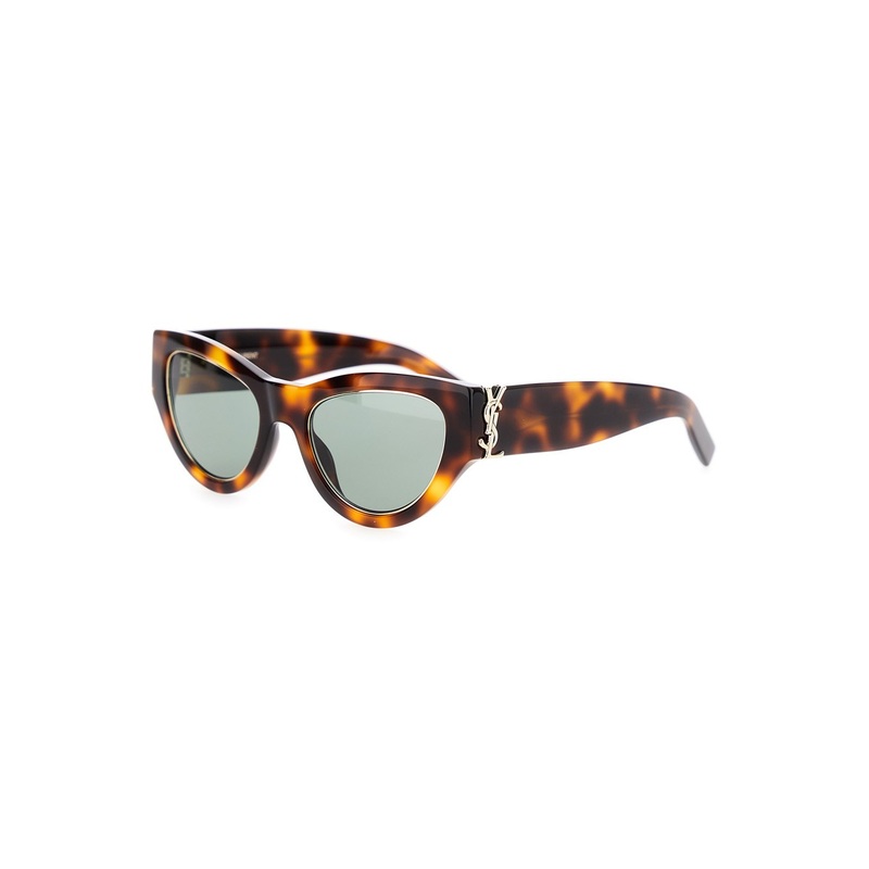Brown Sunglasses with Thick Frame and Tortoiseshell Print in Acetate Woman