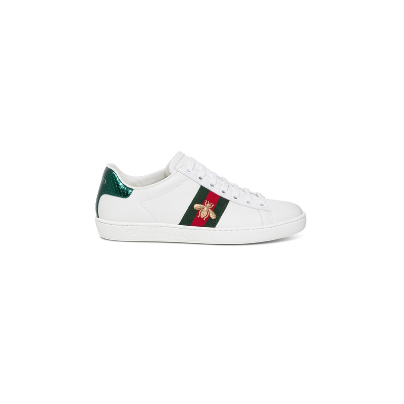 New Ace Leather Sneakers  with Bee Embroidery