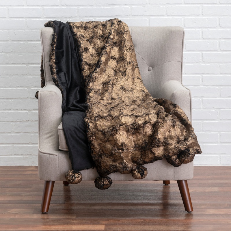 Sable Gold Throw|50×60|Gold