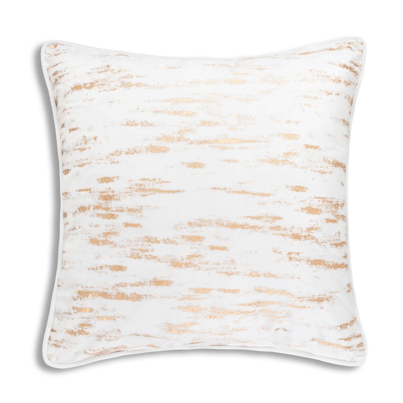 Arian White Gold Euro Sham|26×26|White/Gold