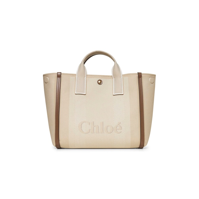 Beige Chlo Carry tote bag|PZ