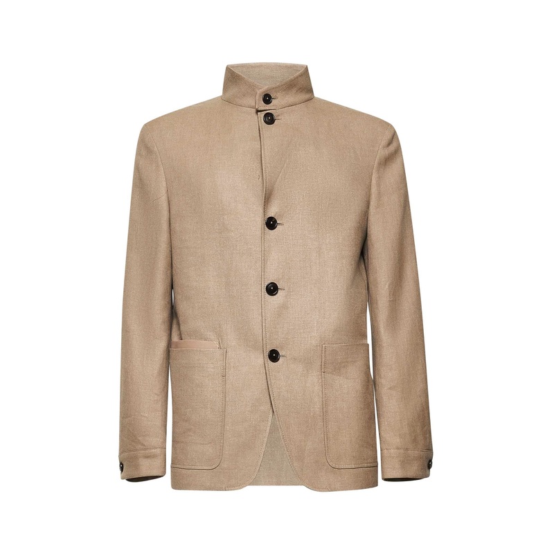 Beige linen and wool Il Conte jacket