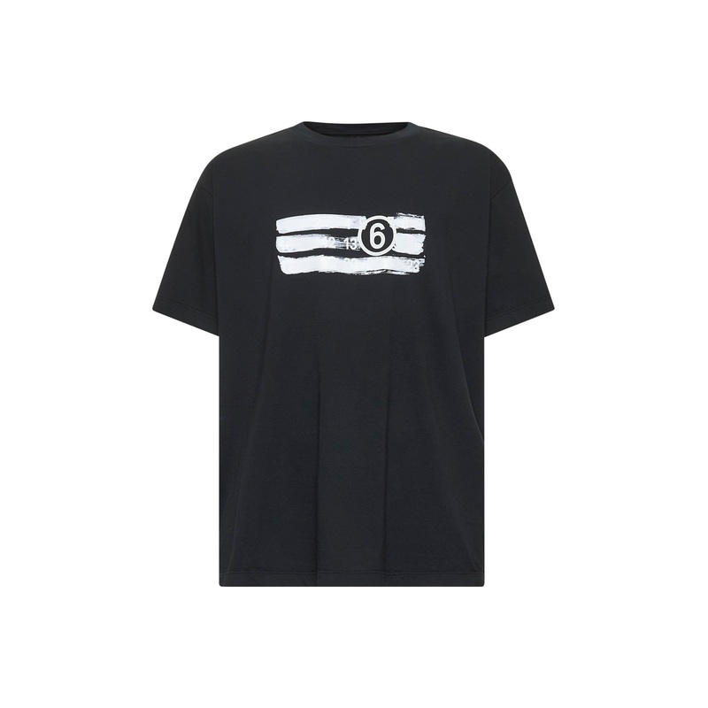 Black jersey numeric T-shirt|S|M|L|XL