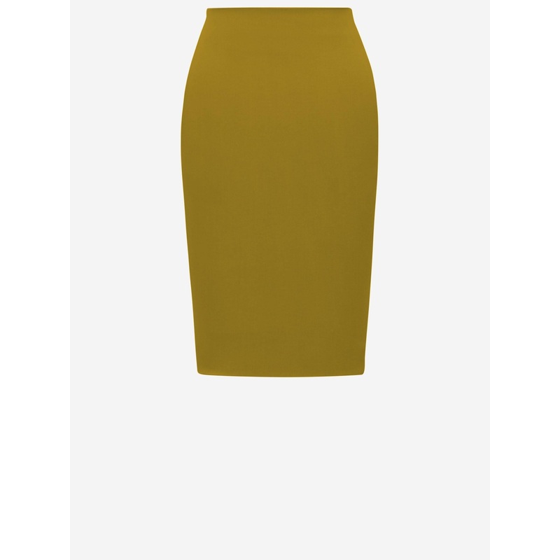 Satin Pencil Skirt|Khaki|38|40|36
