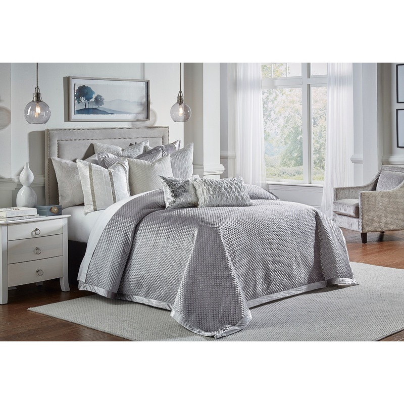 Amani Grey Quilt Set|Queen|King|Grey