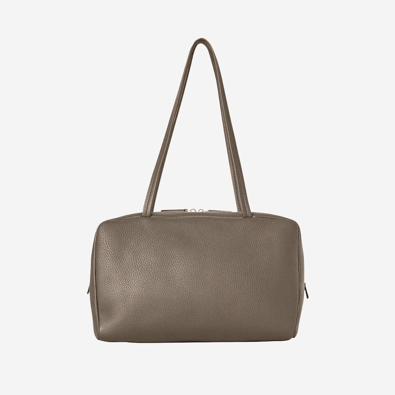 Bowling Bag in Nappa Leather|Taupe|One Size